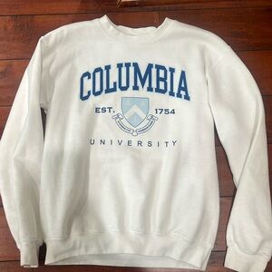 columbia university crewneck sweater